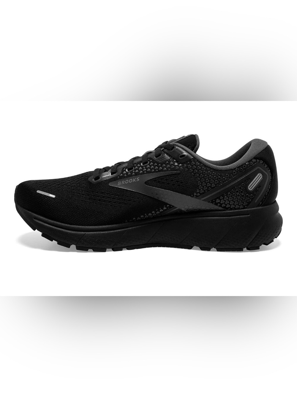 NWOB Women's Brooks Ghost 14 all black running shoes size 6.5 wide (D) - Picture 3 of 10